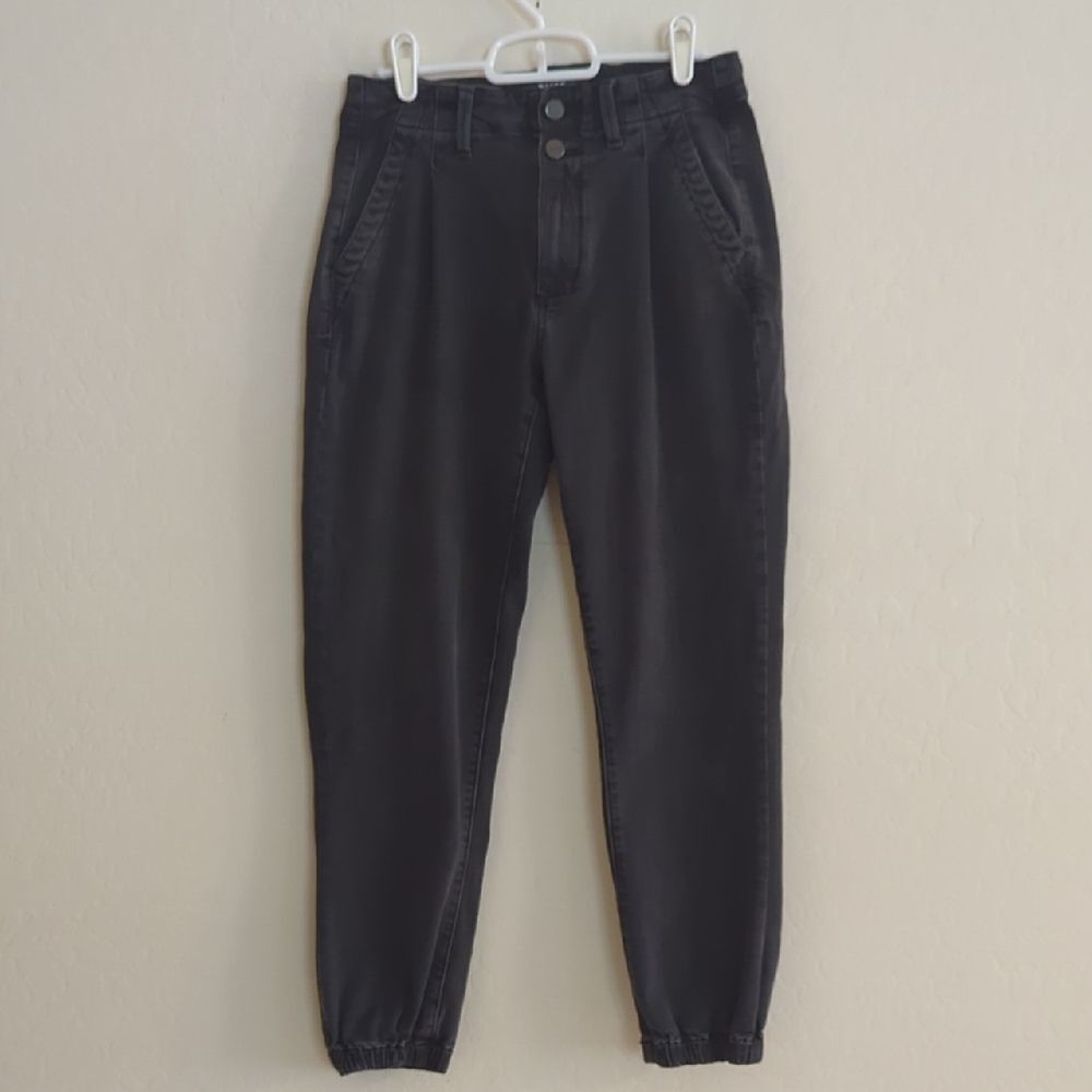 Paige Denim Jogger Black High Waisted Jean Pants - Size 27